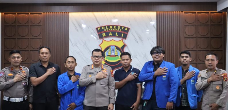 Kapolresta Denpasar Terima Audiensi PMII, Perkuat Sinergi Jaga Kondusifitas Jelang Nyepi dan Idul Fitri.
