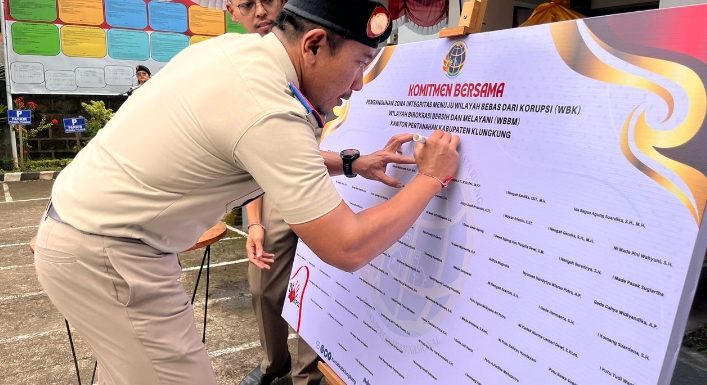 Penandatanganan Pakta Integritas dan Komitmen Bersama Kantor Pertanahan Kabupaten Klungkung