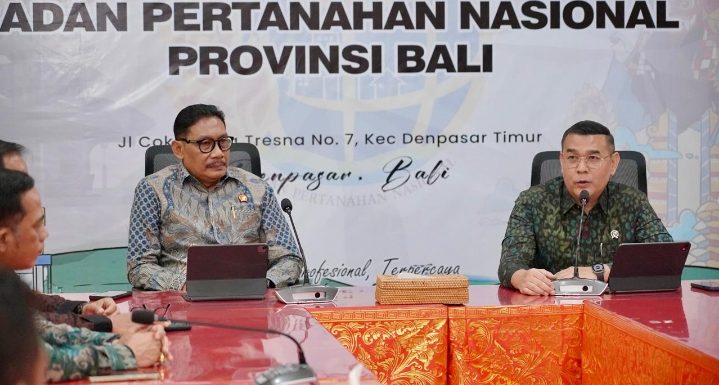 Kepala Kantor Pertanahan Kabupaten Bangli mengikuti Sharing Session bersama Wamen ATR/BPN.