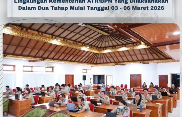 Jajaran Kantor Pertanahan Kota Denpasar mengikuti kegiatan Penilaian Kompetensi Dalam rangka Transformasi Pelayanan di Lingkungan Kementerian ATR/BPN.