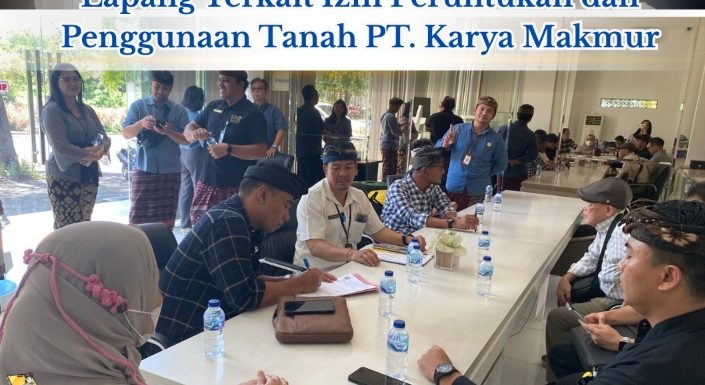 Kantor Pertanahan Kota Denpasar melaksanakan Pengecekan lokasi dan Menghadiri Rapat Pembahasan Terkait Izin Peruntukkan Pengunaan Tanah (IPPT) PT. Karya Makmur PT. Karya Makmur.