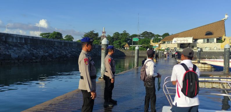 Sat Polair Polresta Denpasar Intensifkan Patroli Dialogis di Pos Serangan, Nelayan dan Wisatawan Dihimbau Utamakan Keselamatan