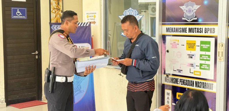 Melalui Polantas Menyapa, Pelayanan BPKB Polres Tabanan Berikan Layanan Ramah, Cepat dan Transparan.