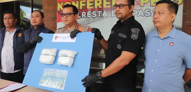 Residivis Narkoba Diciduk di Jimbaran, 2 Kg Sabu Senilai Rp6 Miliar Diamankan Satres Narkoba Polresta Denpasar