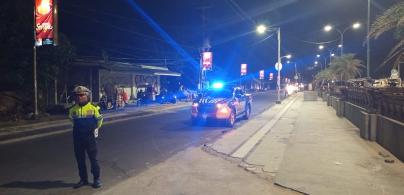 Patroli Personel Polsek Kuta Sasar Jalur Rawan, Antisipasi Aksi Balap Liar dan Kejahatan Jalanan