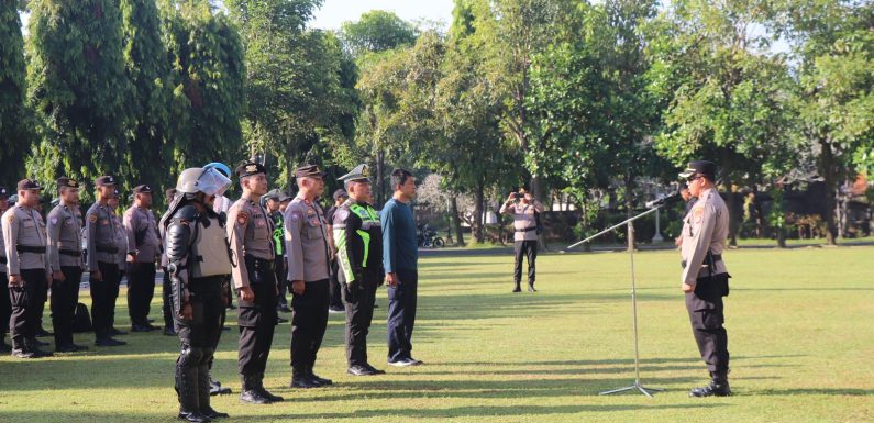 Pengamanan Aksi Damai “Bali Darurat Sampah”, Polresta Denpasar Siagakan Ratusan Personel