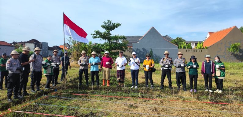 Polsek Denpasar Selatan Dukung Ketahanan Pangan Melalui Penanaman Jagung di Sanur Kauh