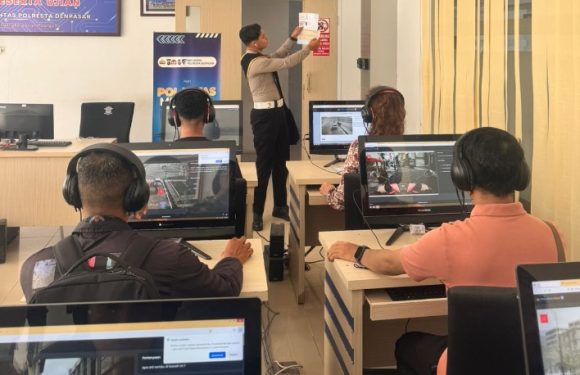 Pendampingan Humanis Satpas SIM Polresta Denpasar, Permudah Pemohon Hadapi Ujian Teori