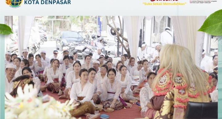 Kantor Pertanahan Kota Denpasar Gelar Persembahyangan Bersama di Hari Raya Pagerwesi, Pelayanan Tetap di Buka.