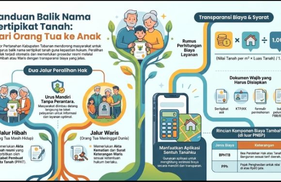 Kantah Tabanan Edukasi Masyarakat Terkait Proses dan Biaya Balik Nama Sertipikat dari Orang Tua ke Anak.