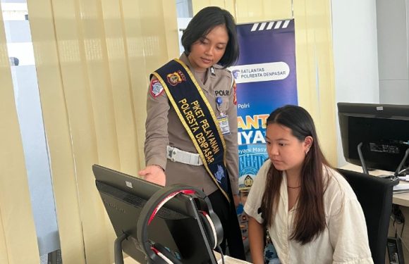 Polantas Menyapa, Pelayanan Humanis Satlantas Polresta Denpasar Permudah Masyarakat