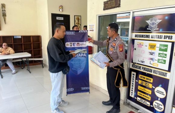 Melalui Pelayanan BPKB , Satlantas Polres Tabanan Berikan Layanan Humanis Cepat dan Transparan.
