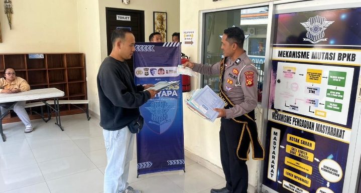 Melalui Pelayanan BPKB , Satlantas Polres Tabanan Berikan Layanan Humanis Cepat dan Transparan.