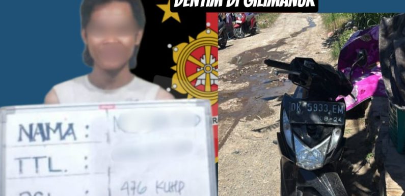 Kabur Bawa Motor Majikan, Pelaku Curanmor Ditangkap Tim Opsnal Polsek Dentim di Gilimanuk