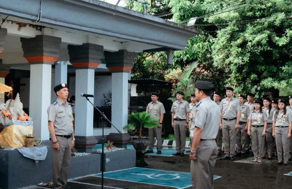 Perkuat Zona Integritas dan Disiplin Kerja, Kantor Pertanahan Kabupaten Klungkung Gelar Apel Pagi.