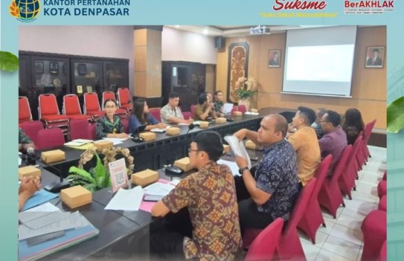 Kantor Pertanahan Kota Denpasar menghadiri Rapat Terkait Izin dan Penyalahgunaan Lahan di Wilayah Denpasar Timur.