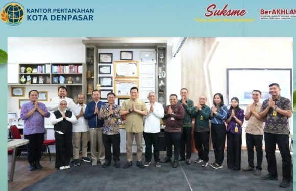 Kantor Pertanahan Kota Denpasar menerima Kunjungan Kerja  Direktorat  Jenderal Pengendalian dan Penertiban Tanah dan Ruang Kementerian ATR/BPN.