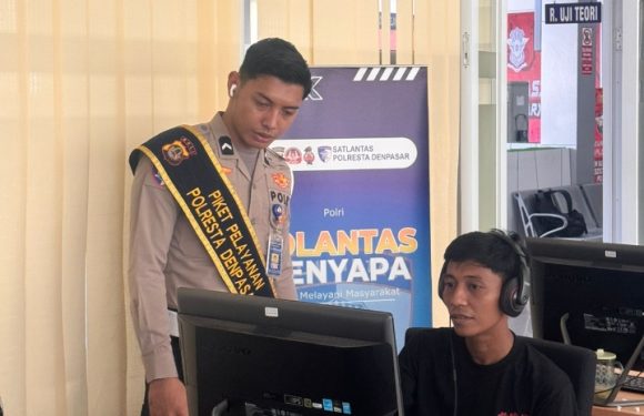 Melalui Polantas Menyapa,  Pelayanan SIM di Satpas Polresta Denpasar Makin Ramah dan Modern