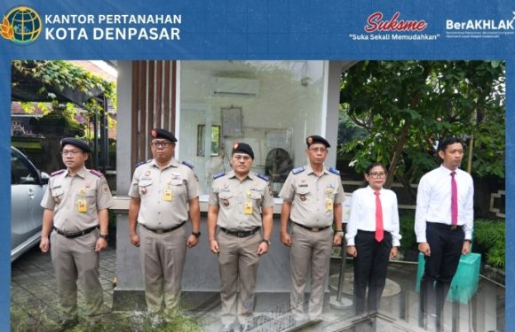 Kantor Pertanahan Kota Denpasar Gelar Apel Pagi, Tekankan Disiplin dan Kualitas Pelayanan.