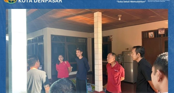 Kantor Pertanahan Kota Denpasar Hadir di Kelurahan Kesiman Terkait Pengecekan Lokasi  Konversi Tanah.