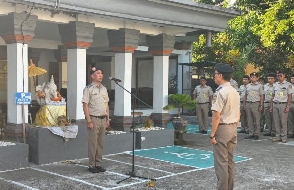 Perkuat Zona Integritas dan Disiplin Kerja, Kantor Pertanahan Kabupaten Klungkung Gelar Apel Pagi.