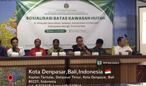 Tingkatkan Kesadaran Masyarakat, Kantor Pertanahan Bangli dan KPH Bali Timur Gelar Sosialisasi Kawasan Hutan