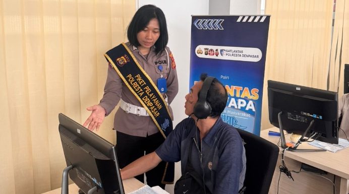 Pelayanan Humanis Satpas SIM Polresta Denpasar, Pemohon Dibantu Hingga Proses Foto SIM
