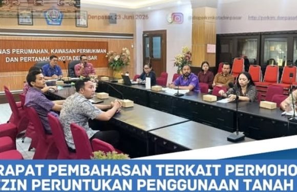 Kasi Penataan dan Pemberdayaan Kantor Pertanahan Kota Denpasar menghadiri Rapat Bersama Dinas Perkim Kota Denpasar Terkait Pembahasan IPPT.