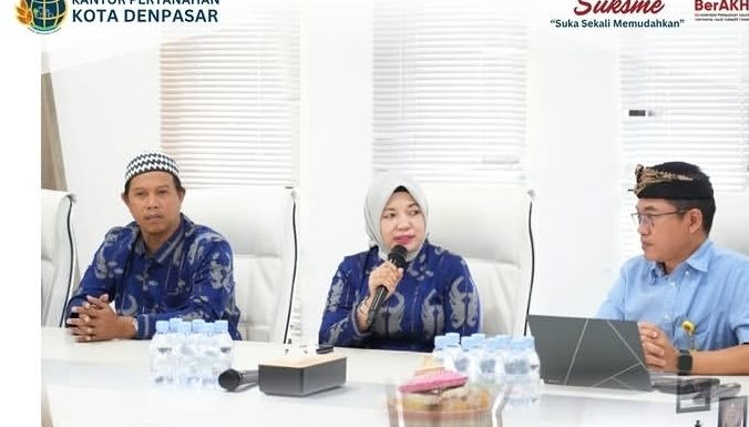 Kantor Pertanahan Kota Denpasar Menerima Kunjungan Kerja Jajaran Kantor Wilayah BPN Provinsi Sulawesi Tengah Dalam Rangka Penguatan Pembangunan Zona Integritas.