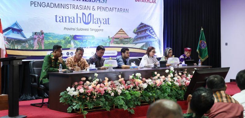 Perlindungan Warisan Masyarakat Adat Kabupaten Buton Diperkuat melalui Pengadministrasian dan Pendaftaran Tanah Ulayat.