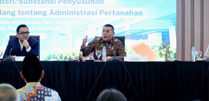 FGD Bersama Komisi II DPR RI, Wamen Ossy: RUU Administrasi Pertanahan untuk Wujudkan Sistem Pertanahan yang Lebih Baik