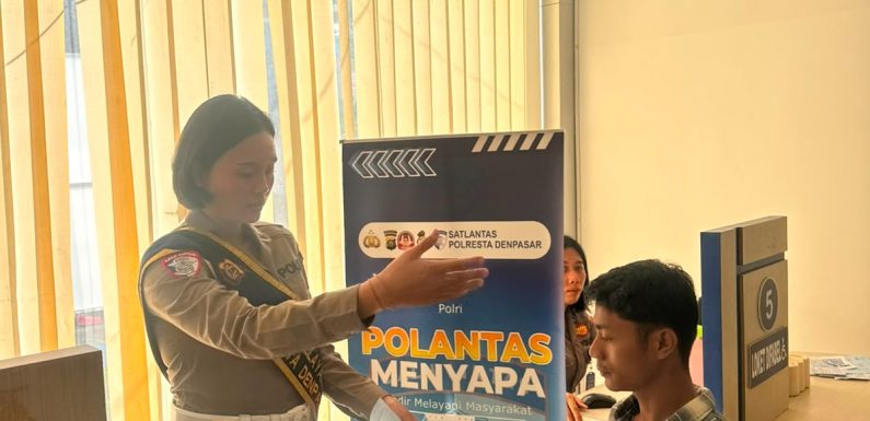 Wujudkan Pelayanan Prima yang Cepat, Satpas SIM Polresta Denpasar Beri layanan Humanis
