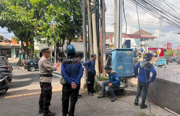 Sambang Kamtibmas Polsek Denpasar Barat Edukasi Pekerja Proyek, Cegah Gangguan Keamanan dan Kriminalitas
