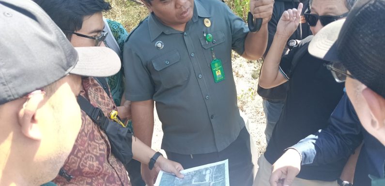 Staf Seksi Pengendalian dan Penanganan Sengketa Kantah Badung Menghadiri Kegiatan  constatering objek eksekusi di Desa Pecatu.