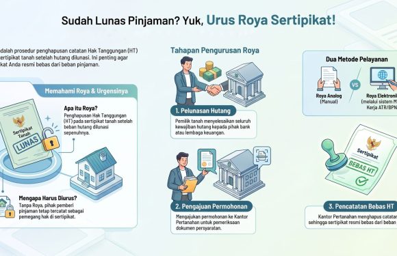 PINJAMAN LUNAS? PASTIKAN SUDAH URUS ROYA SERTIPIKAT! BERIKUT PANDUAN PROSEDURNYA