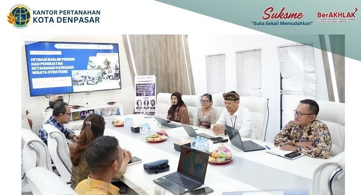 Bahas Mitigasi Banjir dan Penguatan Ketahanan Kawasan Wisata Strategis, Universitas Teknologi Yogyakarta Gelar FGD Bertempat di Kantor Pertanahan Kota Denpasar.
