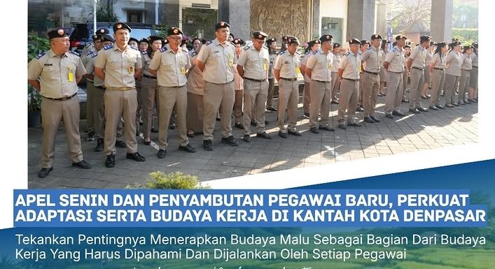Apel Pagi Sambut Pegawai Baru, Kepala Seksi Penetapan Hak Tekanan Perkuat Budaya Kerja.