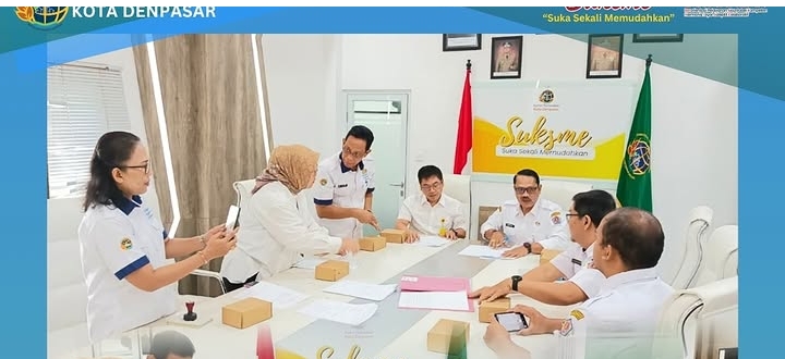 Kantor Pertanahan Kota Denpasar Menghadiri Rapat Pembahasan Pelepasan Hak Fasilitas Sosial dan Fasilitas Umum Bertempat di Desa Kertalangu.
