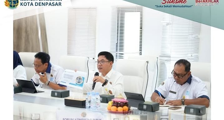 Tingkatkan Sinergitas Pelayanan Pertanahan, Kantor Pertanahan Kota Denpasar Gelar Forum Konsultasi Publik.