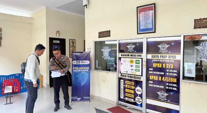 Pelayanan BPKB Polres Tabanan Petugas Berikan Layanan Ramah, Cepat dan Transparan.