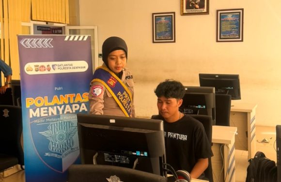 Polantas Menyapa, Wujud Pelayanan Humanis Satlantas Polresta Denpasar kepada Masyarakat