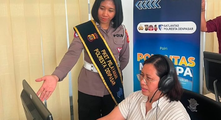 Polantas Menyapa, Wujud Nyata Pelayanan Humanis Satlantas Polresta Denpasar kepada Masyarakat