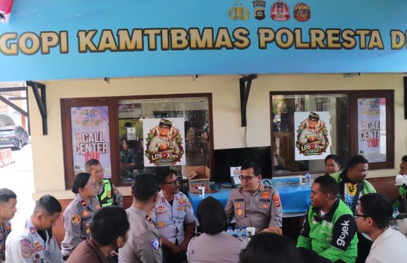 Ngopi Kamtibmas, Polresta Denpasar Rangkul Komunitas Ojol Jadi Mitra Jaga Keamanan dan Keselamatan