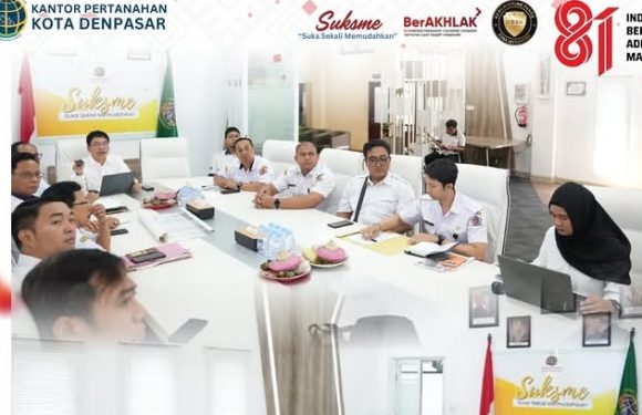 Kantah Kota Denpasar Melaksanakan Rapat Antar Instansi, Perkuat Sinergitas Layanan Pertanahan.