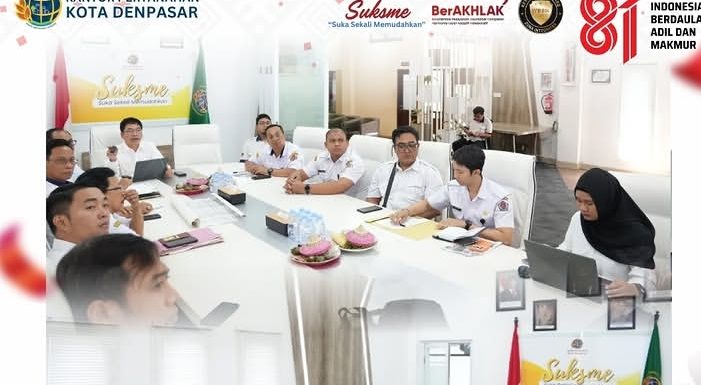 Kantah Kota Denpasar Melaksanakan Rapat Antar Instansi, Perkuat Sinergitas Layanan Pertanahan.