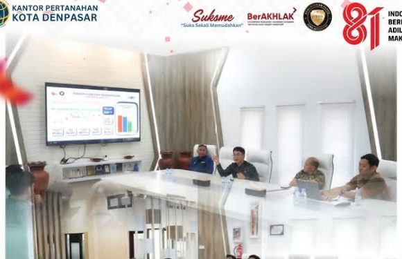 Kantor Pertanahan Kota Denpasar Menerima Kunjungan Studi tiru Dari Kantor Pertanahan Kota Makassar Terkait pembangunan Zona Integritas Menuju WBBM.