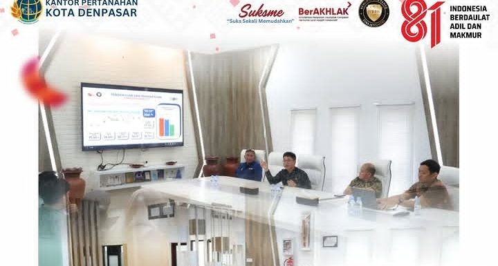 Kantor Pertanahan Kota Denpasar Menerima Kunjungan Studi tiru Dari Kantor Pertanahan Kota Makassar Terkait pembangunan Zona Integritas Menuju WBBM.