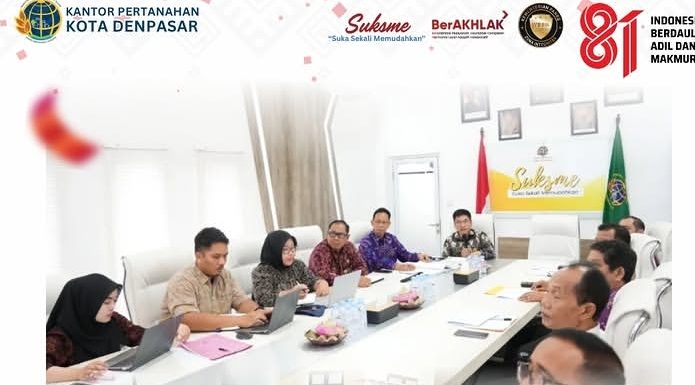 Kantor Pertanahan Kota Denpasar Gelar Rapat Koordinasi Terkait Permohonan Hak Milik Yang Diajukan oleh Masyarakat