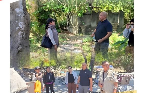 Petugas Kantah Kota Denpasar Melaksanakan Kegiatan Peninjauan Lapangan di Kelurahan Sanur.