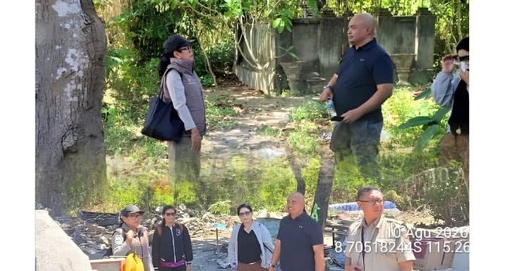 Petugas Kantah Kota Denpasar Melaksanakan Kegiatan Peninjauan Lapangan di Kelurahan Sanur.